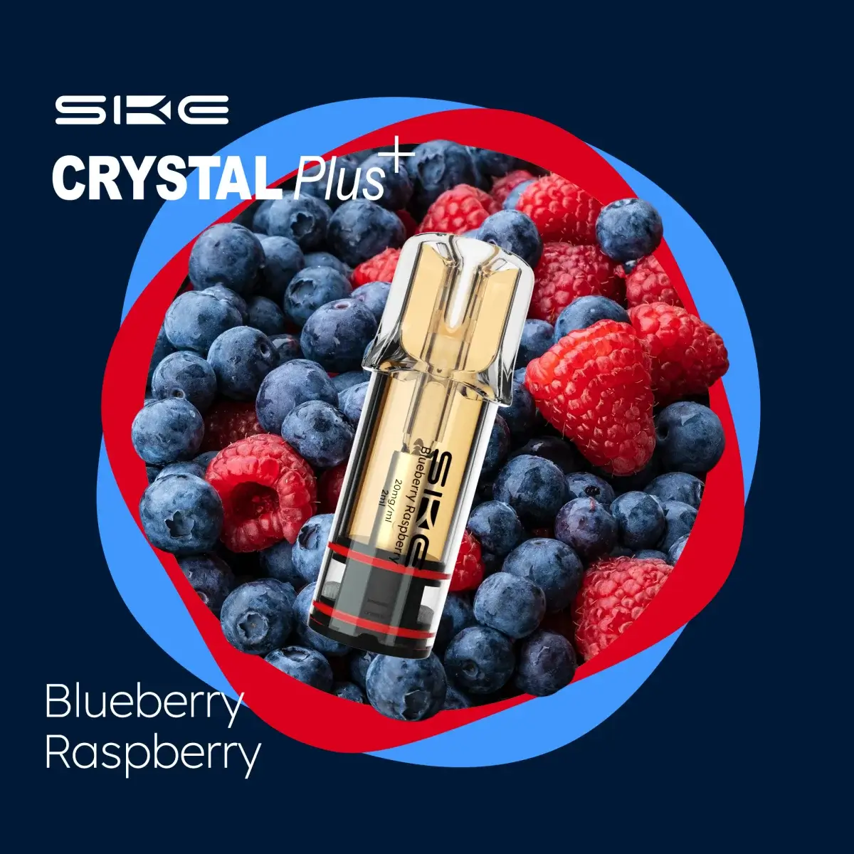 Crystal Plus Pods Blueberry Raspberry 20mg 2er Pack