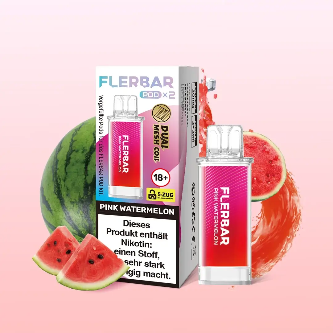 Flerbar Pods Pink Watermelon 20mg 2er Pack