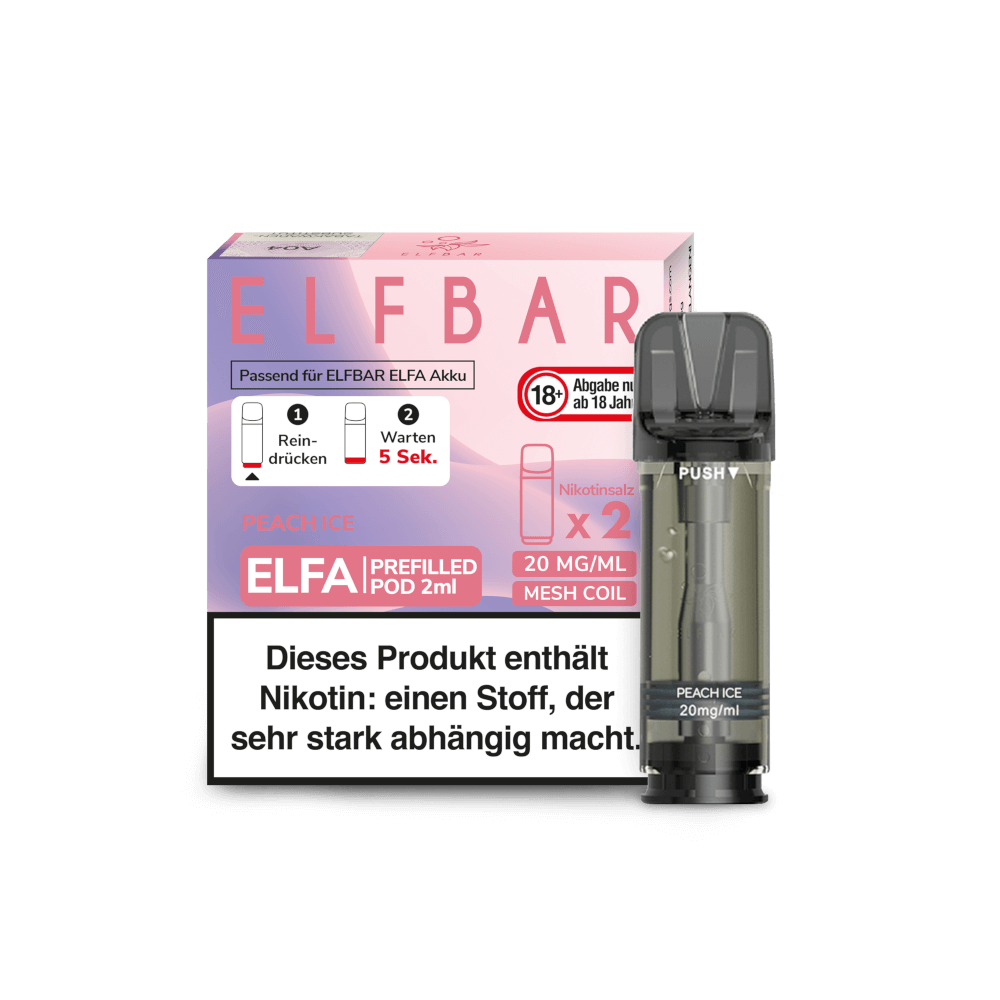Elfa Pod Peach Ice 20mg 2 Stk Elfa Pod Peach Ice 20mg 2 Stk
