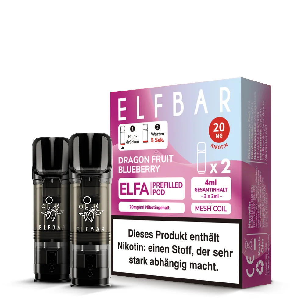 Elfa Pod Dragon Fruit Blueberry 20mg 2 Stk *Neu*