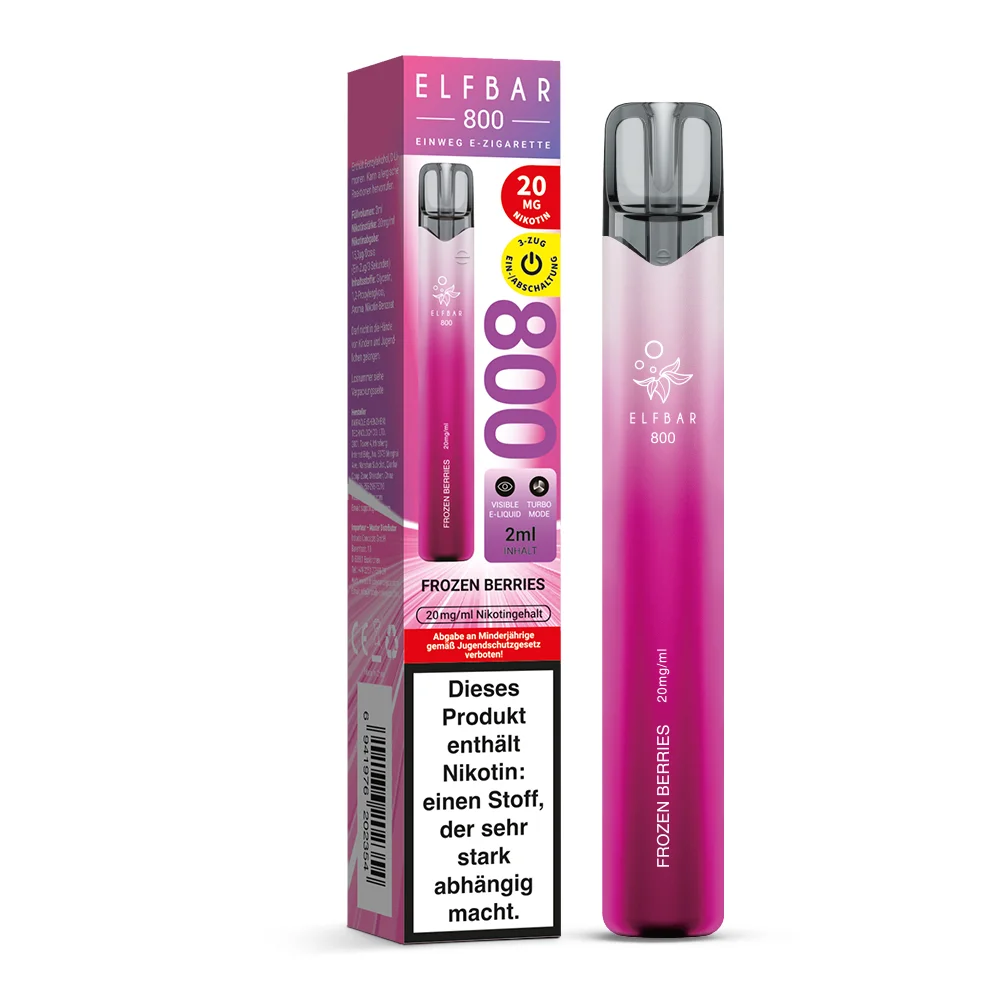 Elfbar 800 Einweg E-Zigarette Frozen Berries 20mg