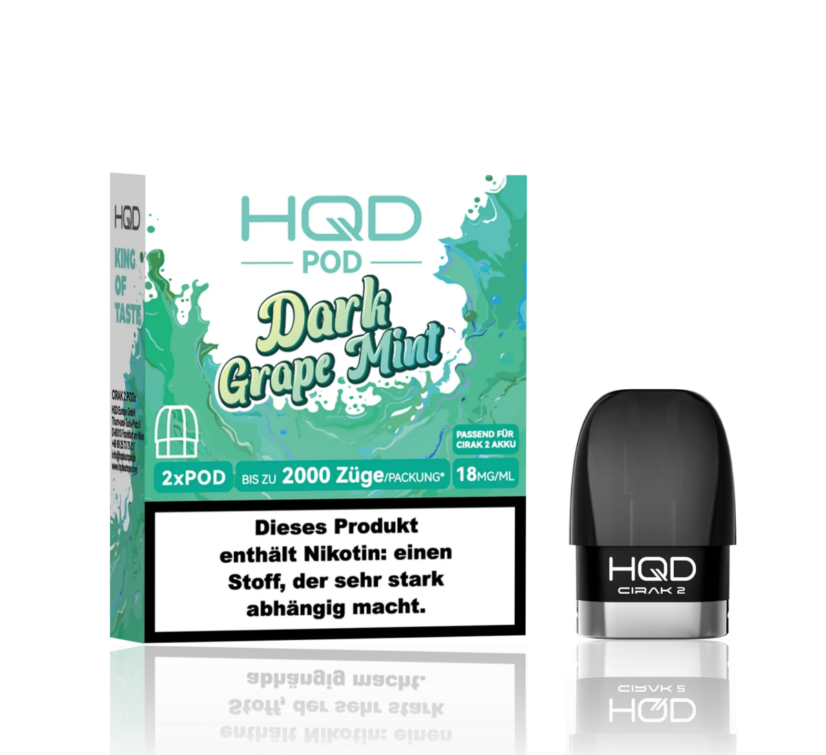 HQD Cirak Pod - Dark Grape Mint HQD Cirak Pod - Dark Grape Mint