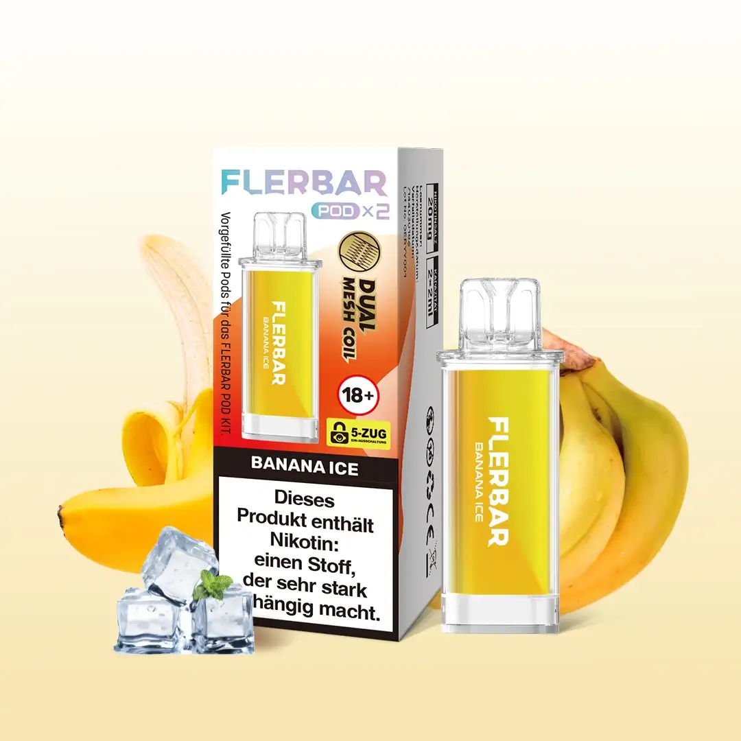 Flerbar Pods Banana Ice 20mg 2er Pack