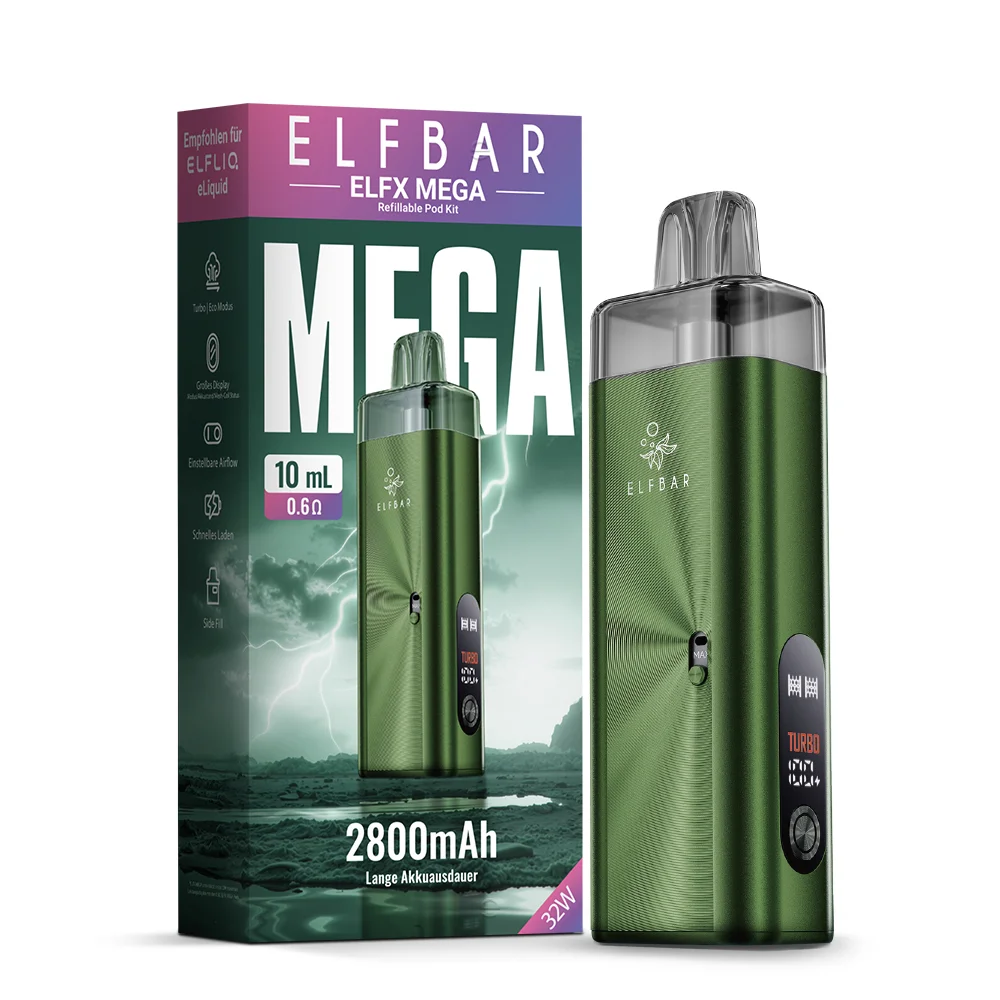 ELFX Mega Refillable Pod Kit - Green ELFX Mega Refillable Pod Kit - Green