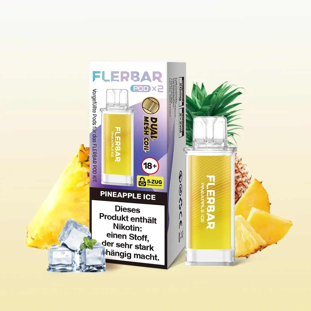Flerbar Pods Pineapple Ice 20mg 2er Pack Flerbar Pods Pineapple Ice 20mg 2er Pack