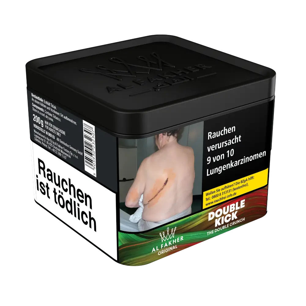 Al Fakher Tabak The Double Crunch Double Kick 200g Al Fakher Tabak The Double Crunch Double Kick 200g