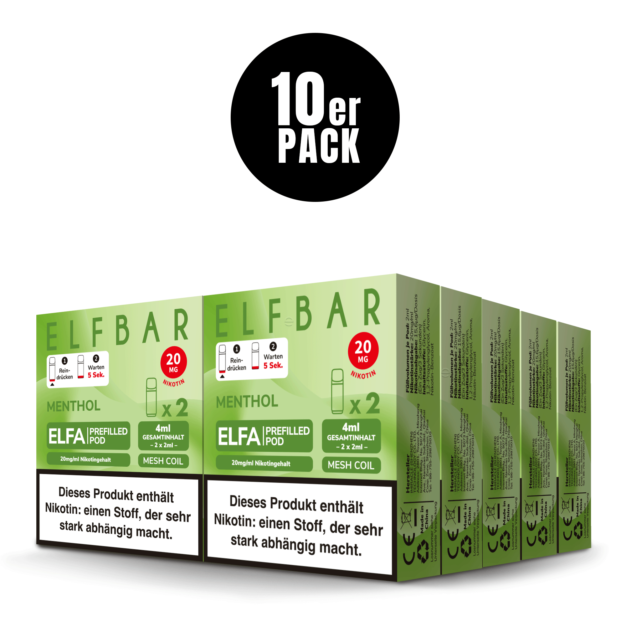 Elfa Pod Menthol 20mg 2 Stk
