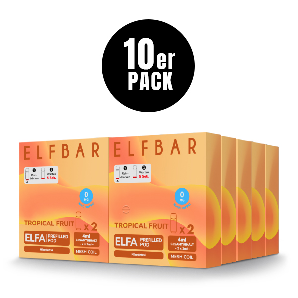 Elfa Pod Tropical Fruit Nikotinfrei 2 Stk