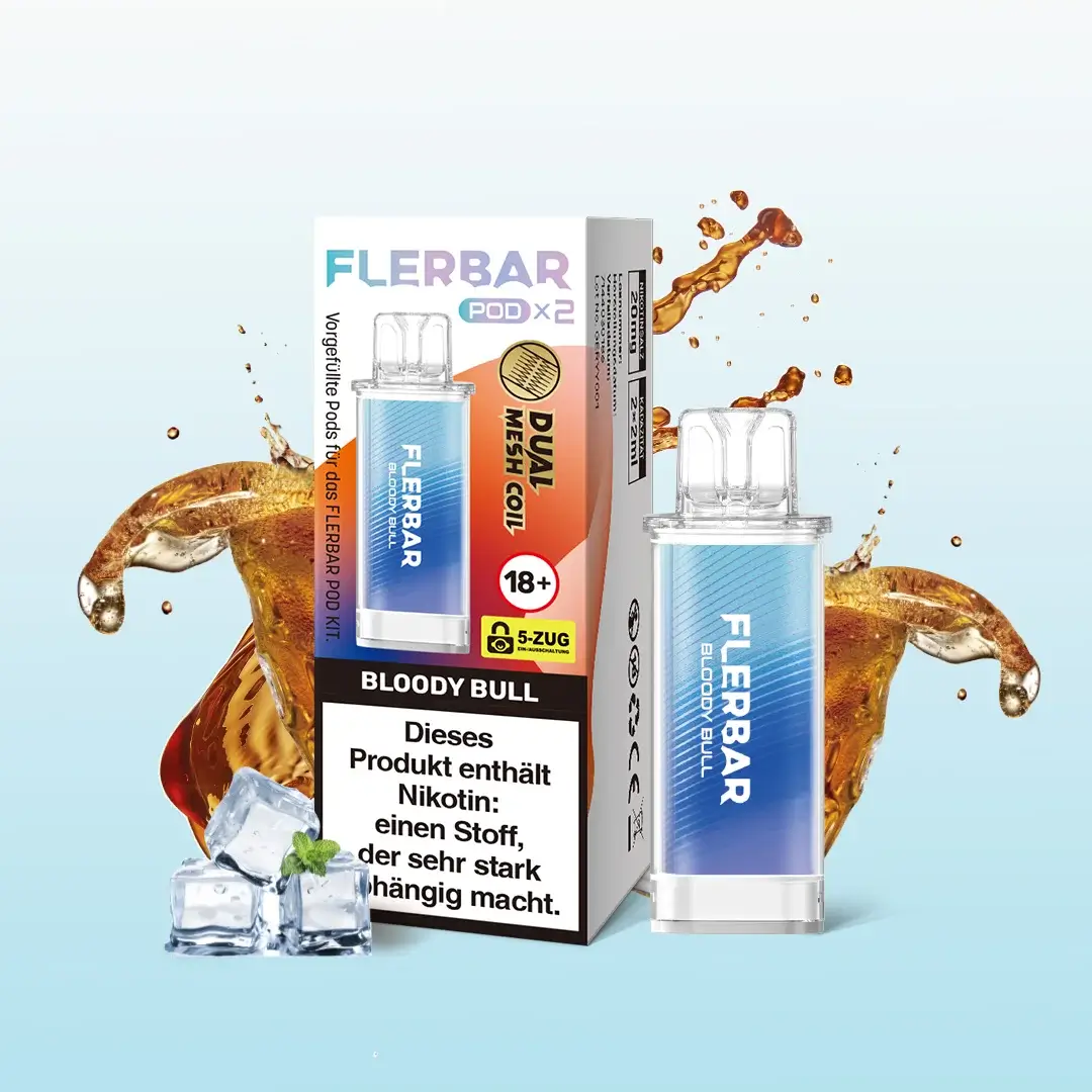 Flerbar Pods Bloody Bull 20mg 2er Pack