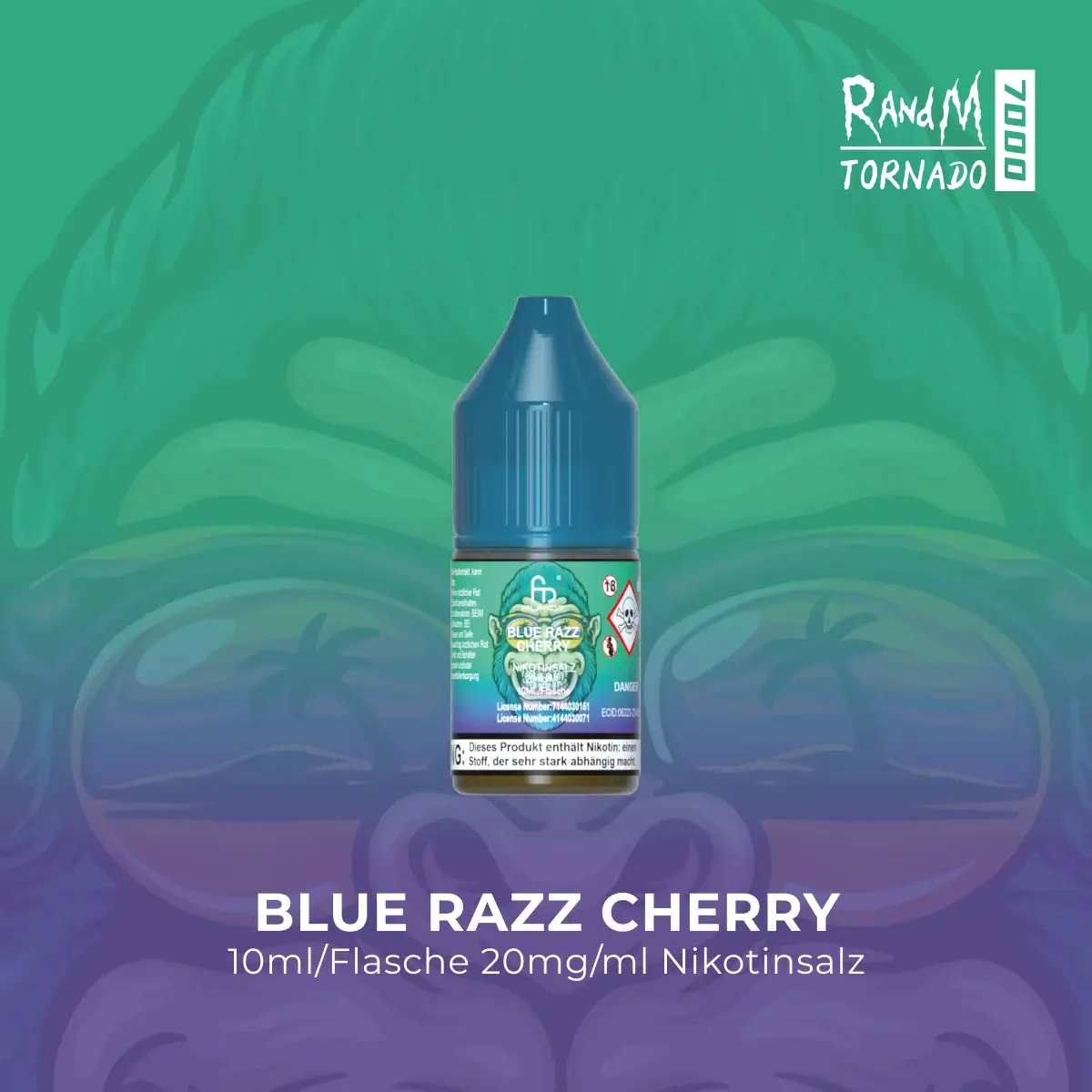 RandM Tornado Liquid 10ml - Blue Razz Cherry 20mg