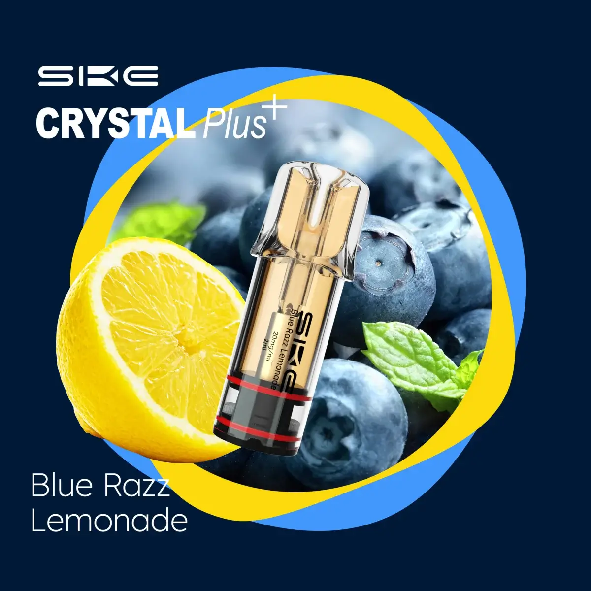 Crystal Plus Pods Blue Razz Lemonade 20mg 2er Pack