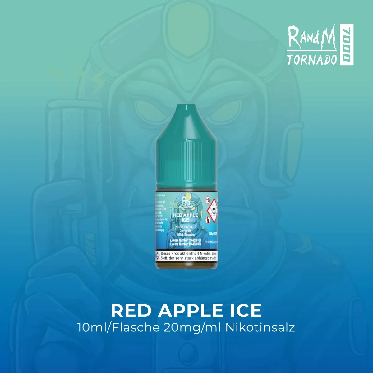 RandM Tornado Liquid 10ml Red Apple Ice 20mg