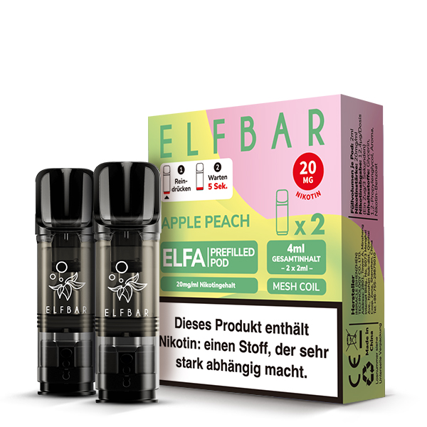 Elfa Pod Apple Peach 20mg 2 Stk