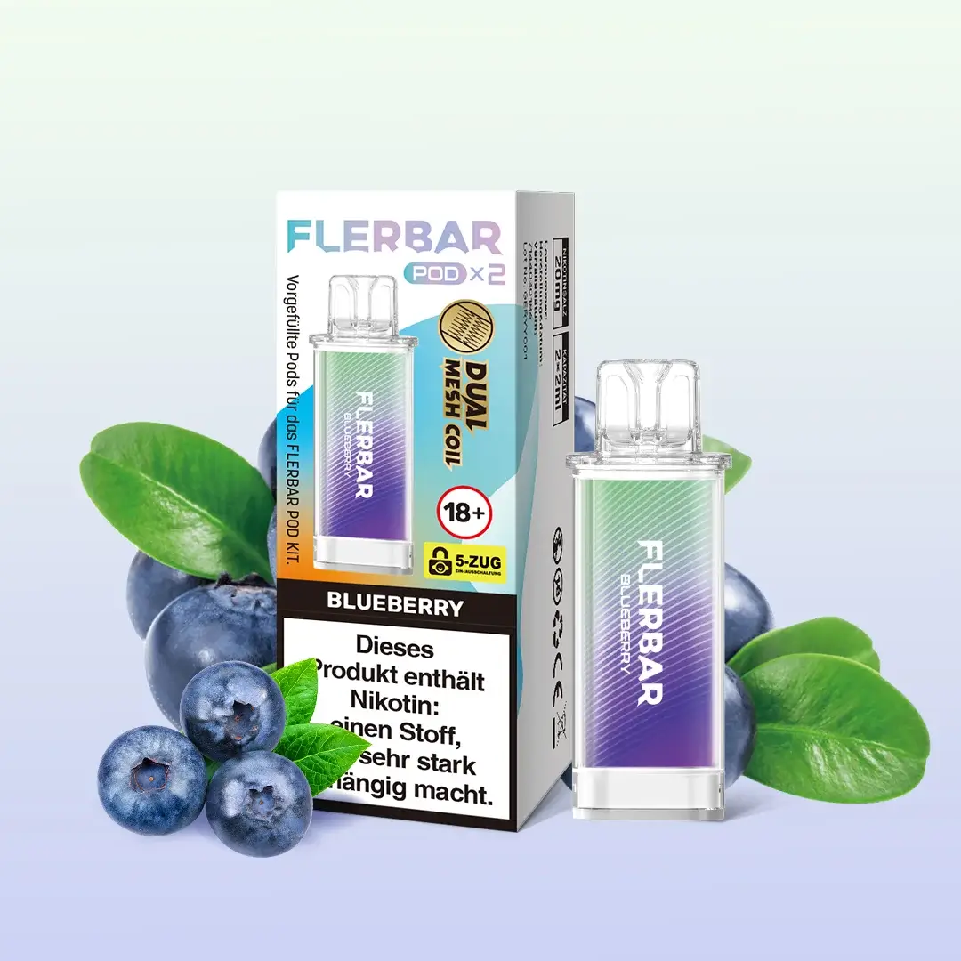 Flerbar Pods Blueberry 20mg 2er Pack