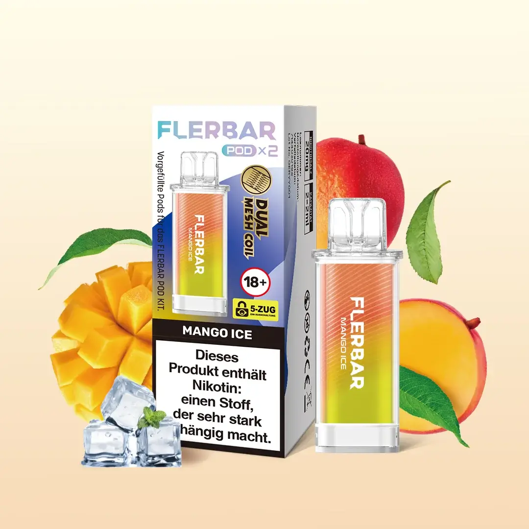 Flerbar Pods Mango Ice 20mg 2er Pack