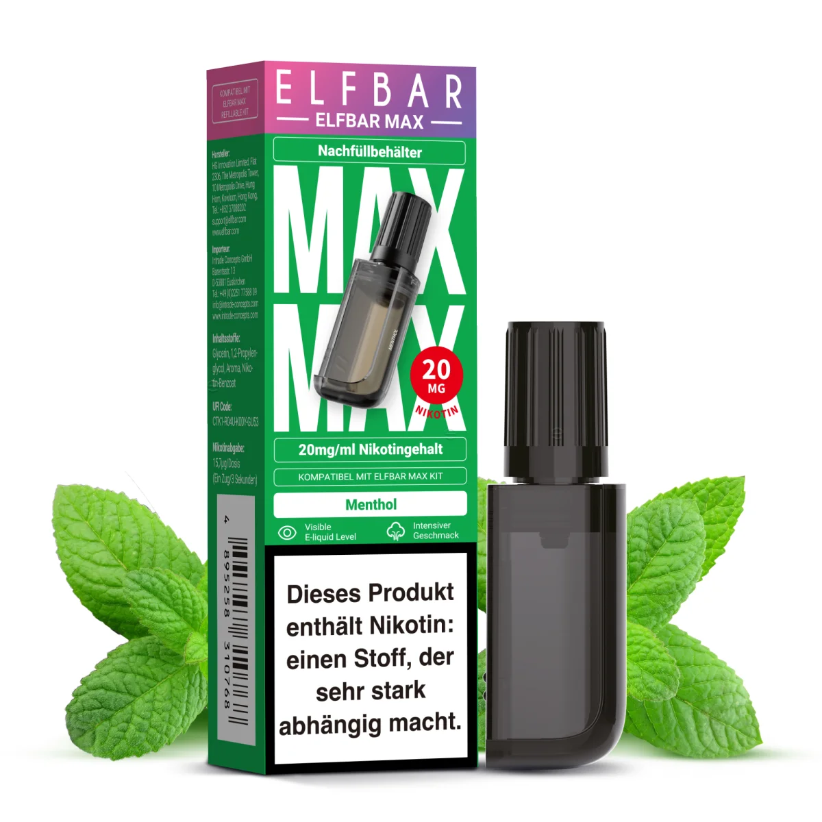 Elfbar MAX Refill Container Menthol Elfbar MAX Refill Container Menthol