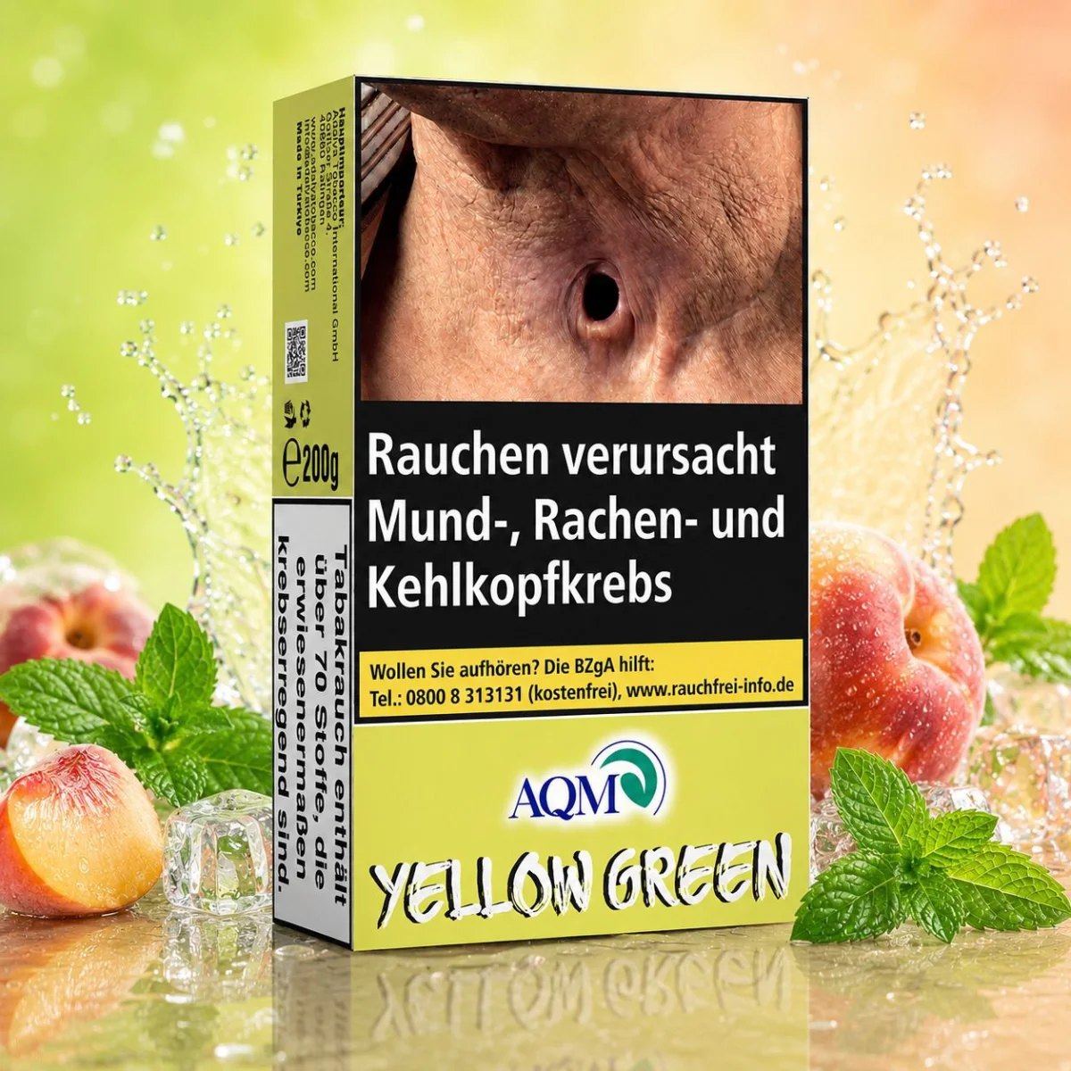 Aqua Mentha Tabak Yellow Green 200g