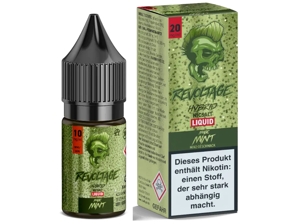 Revoltage Nikotinsalz Liquid 10ml Magic Mint 20mg