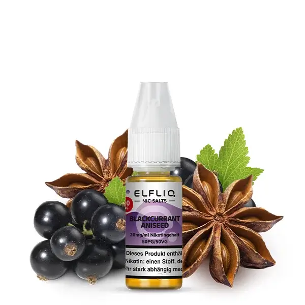 Elfliq Nikotinsalz Liquid 10ml - Blackcurrant Aniseed 20mg