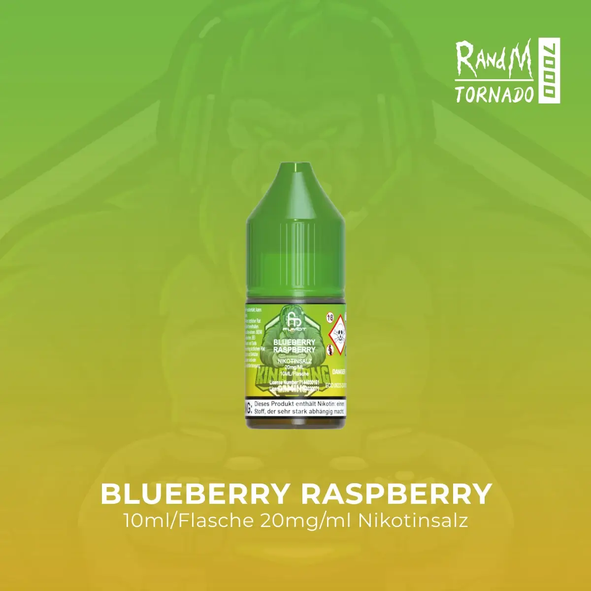 RandM Tornado Liquid 10ml Blueberry Raspberry 20mg