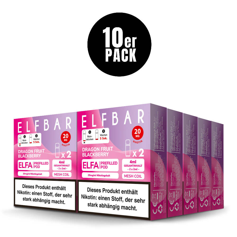 Elfa Pod Dragon Fruit Blackberry 20mg 2 Stk