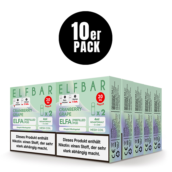 Elfa Pod Cranberry Grape 20mg 2 Stk