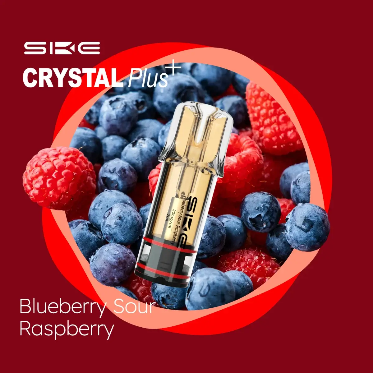 Crystal Plus Pods Blueberry Sour Raspberry 20mg 2er Pack