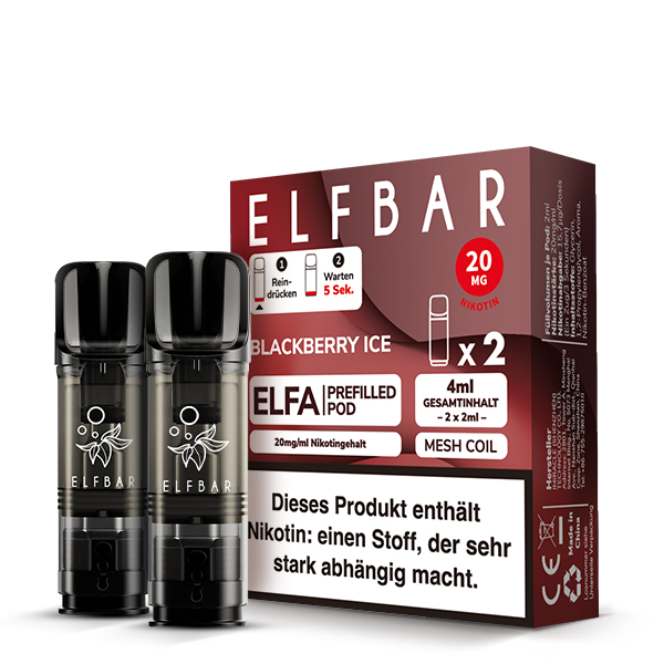 Elfa Pod Blackberry Ice 20mg 2 Stk Elfa Pod Blackberry Ice 20mg 2 Stk