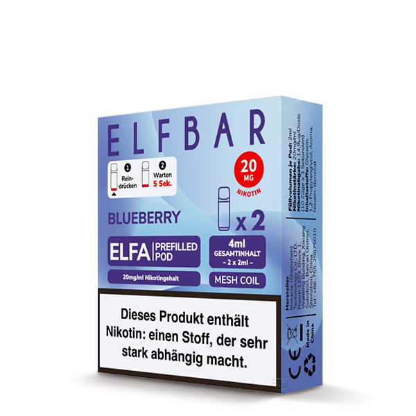 Elfa Pod Blueberry 20mg 2 Stk