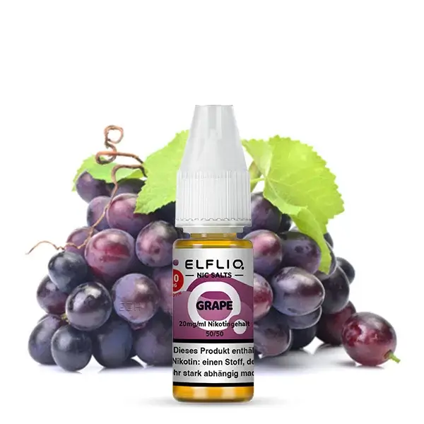 Elfliq Nikotinsalz Liquid 10ml - Grape 20mg Elfliq Nikotinsalz Liquid 10ml - Grape 20mg