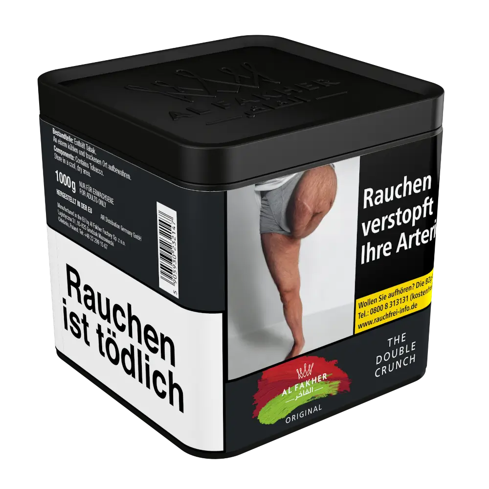 Al Fakher Tabak The Double Crunch 1kg Al Fakher Tabak The Double Crunch 1kg