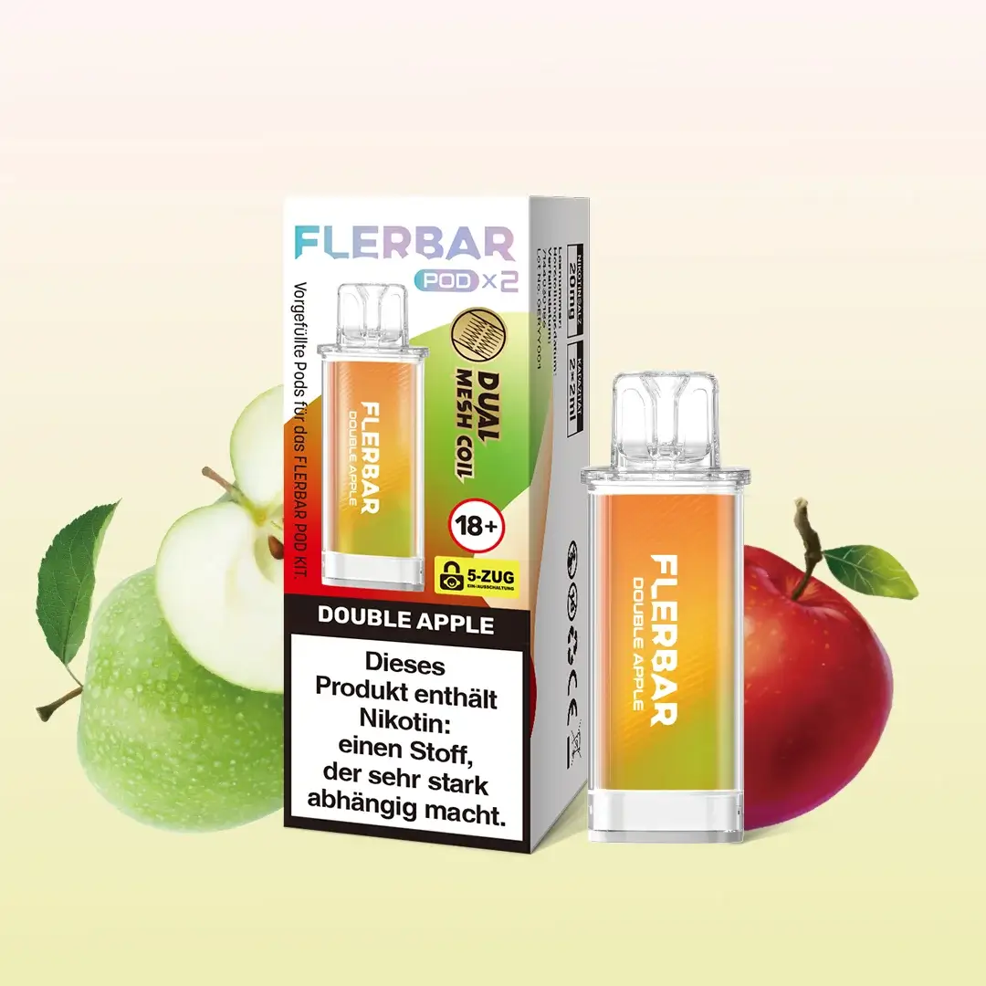 Flerbar Pods Double Apple 20mg 2er Pack