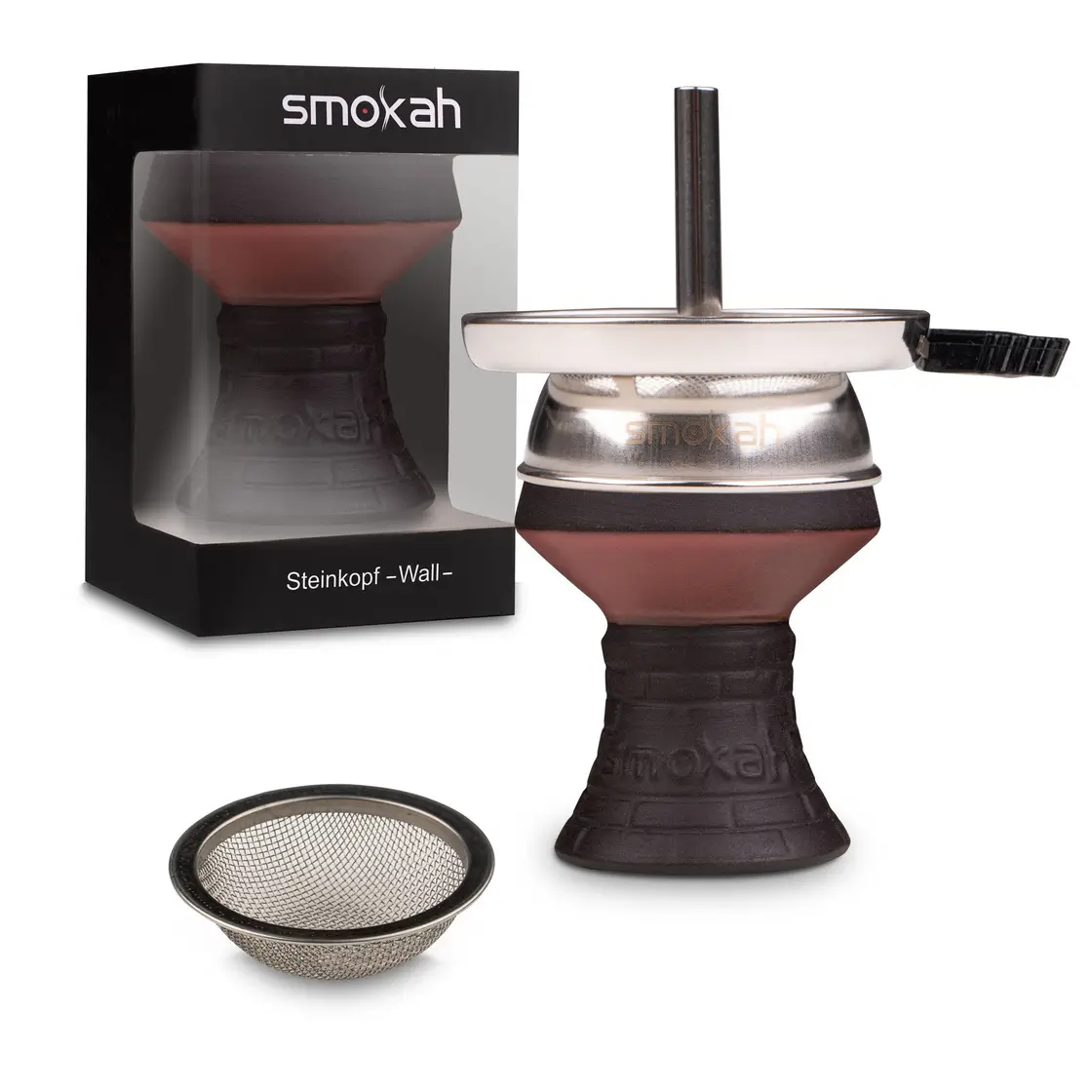 Smokah Steinkopf Set mit Sieb & Kaminaufsatz Pink Smokah Steinkopf Set mit Sieb & Kaminaufsatz Pink