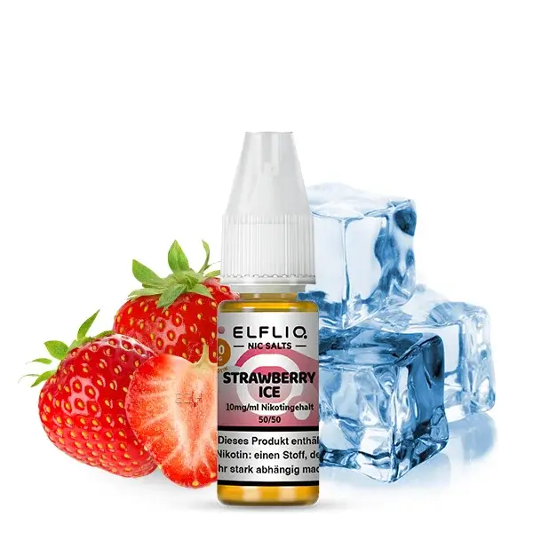 Elfliq Nikotinsalz Liquid 10ml - Strawberry Ice 10mg