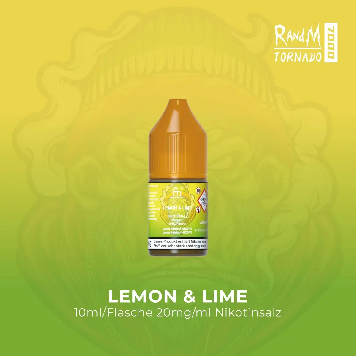 RandM Tornado Liquid 10ml Lemon & Lime 20mg