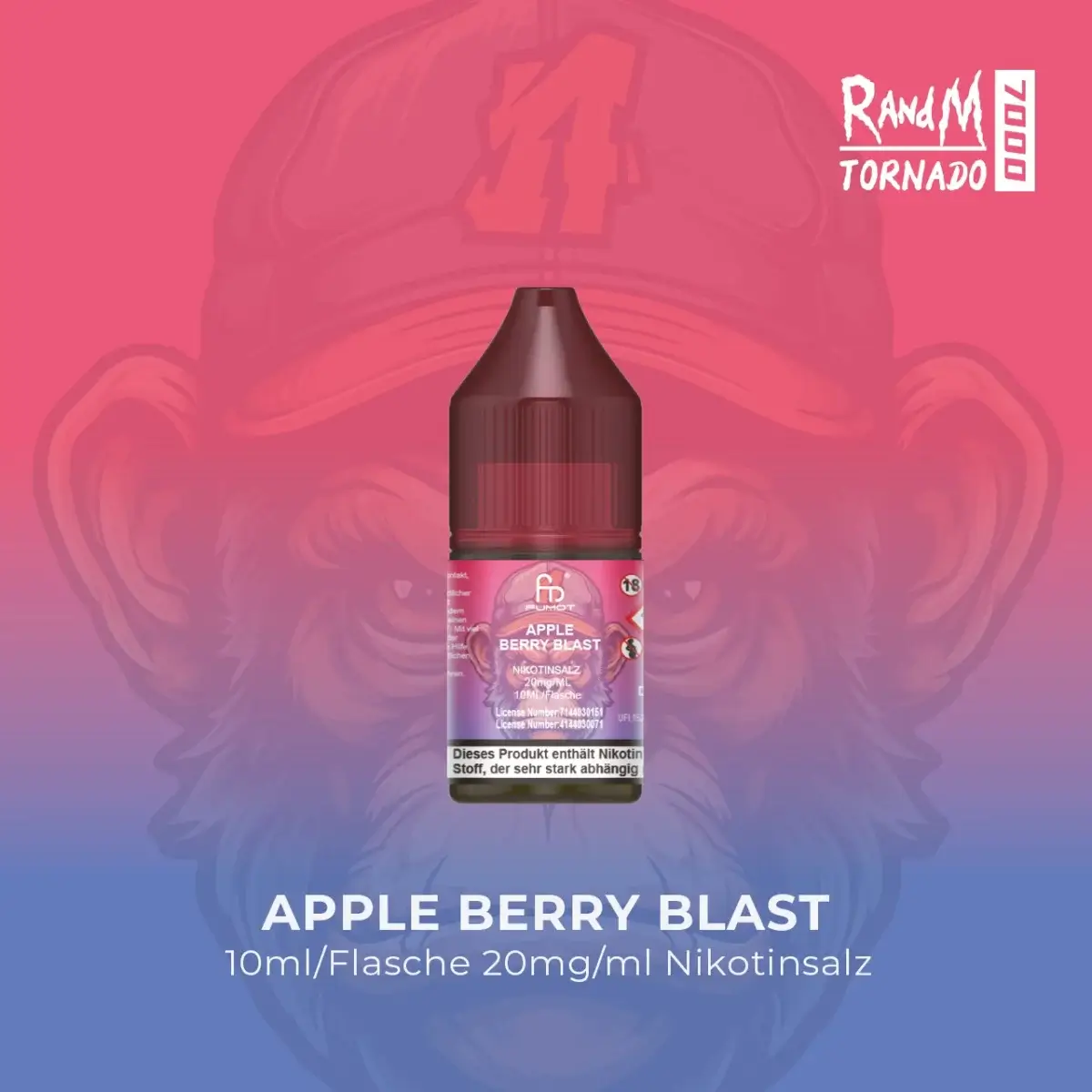 RandM Tornado Liquid 10ml Apple Berry Blast 20mg