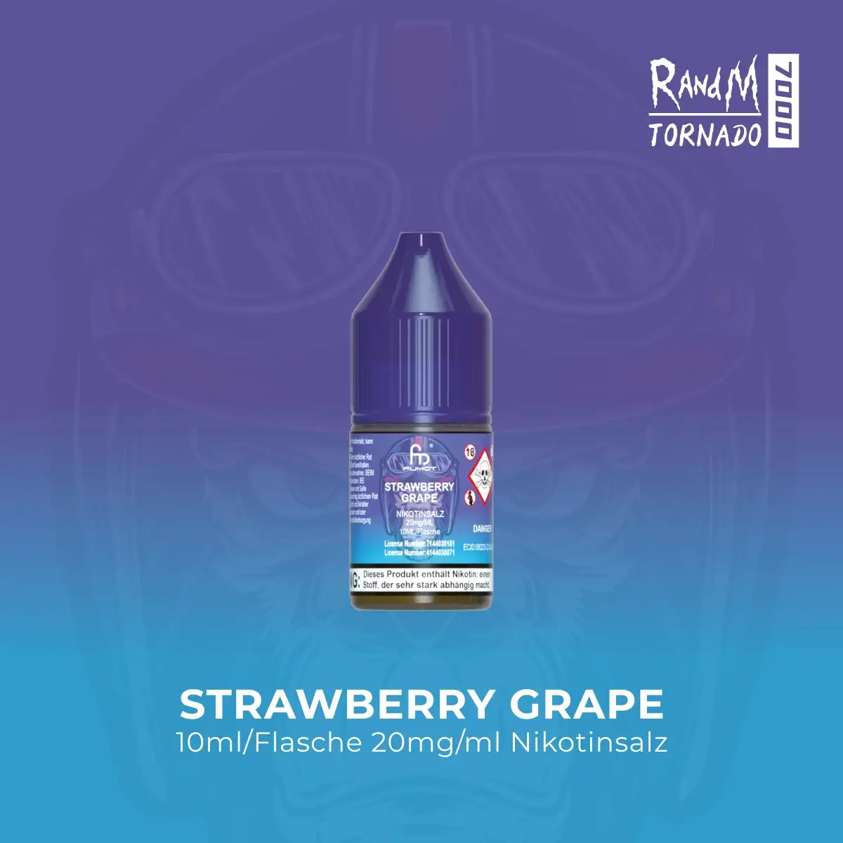 RandM Tornado Liquid 10ml Strawberry Grape 20mg