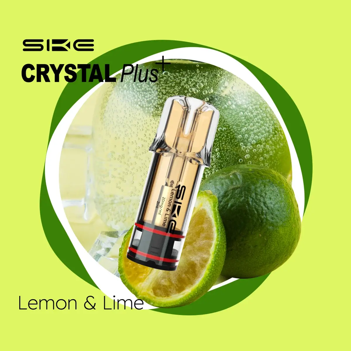 Crystal Plus Pods Lemon & Lime 20mg 2er Pack