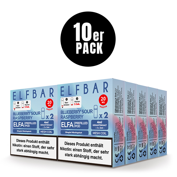 Elfa Pod Blueberry Sour Raspberry 20mg 2 Stk