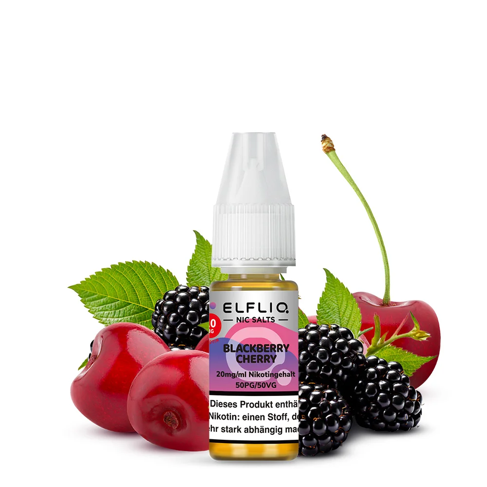 Elfliq Nikotinsalz Liquid 10ml - Blackberry Cherry 20mg Elfliq Nikotinsalz Liquid 10ml - Blackberry Cherry 20mg
