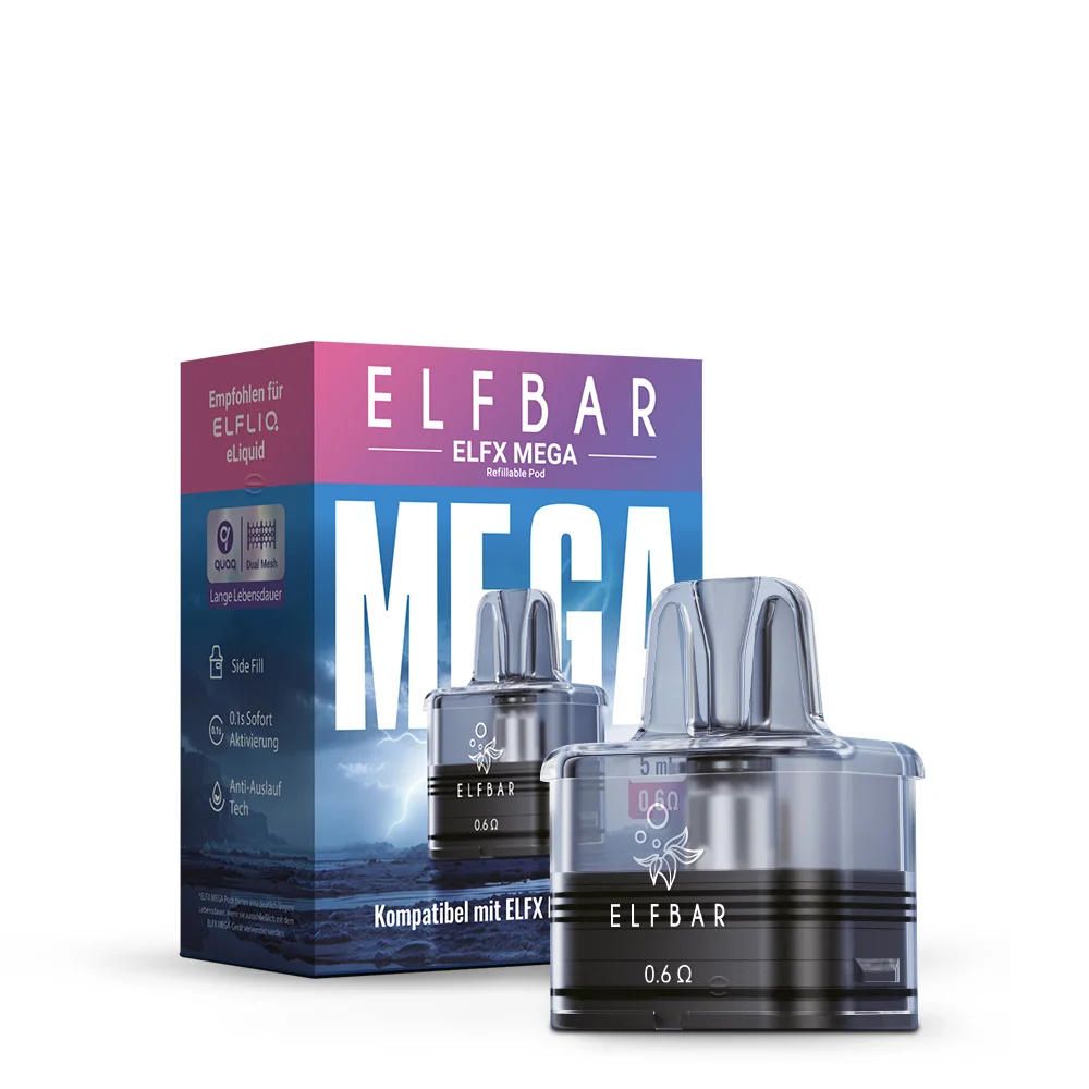 ELFX Mega Pod - Refillable Pod 0.6 OHM - 5ml