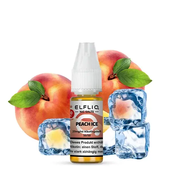Elfliq Nikotinsalz Liquid 10ml - Peach Ice 20mg Elfliq Nikotinsalz Liquid 10ml - Peach Ice 20mg