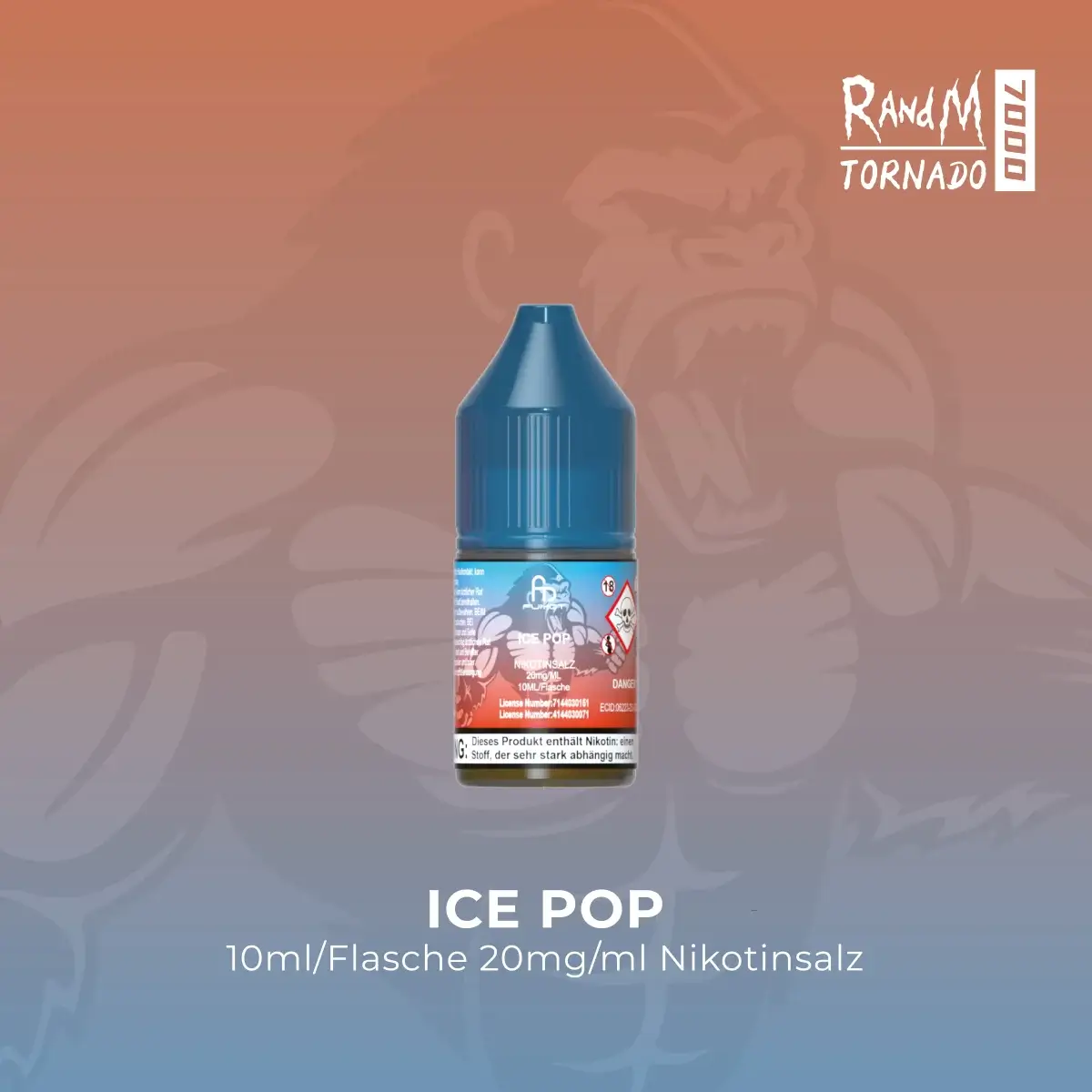 RandM Tornado Liquid 10ml Ice Pop 20mg