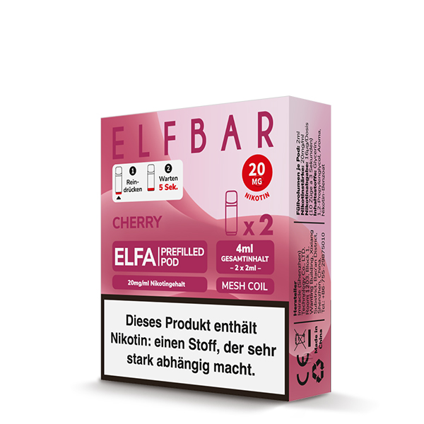 Elfa Pod Cherry Candy 20mg 2 Stk Elfa Pod Cherry Candy 20mg 2 Stk