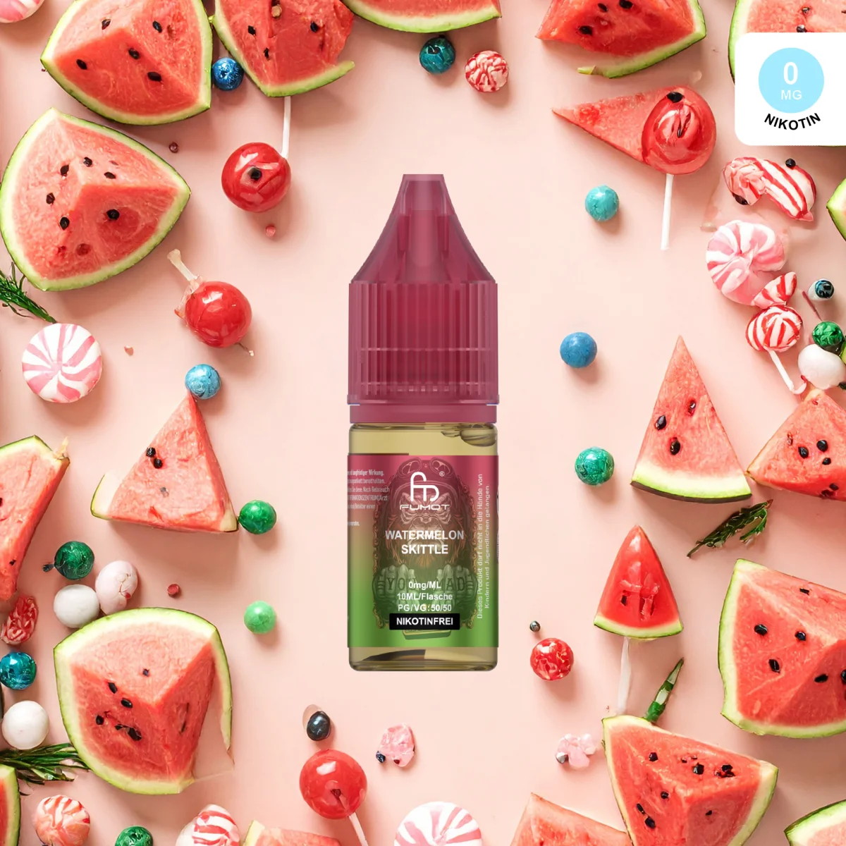 RandM Tornado Liquid 10ml - Watermelon Skittle 0mg RandM Tornado Liquid 10ml - Watermelon Skittlez 0mg