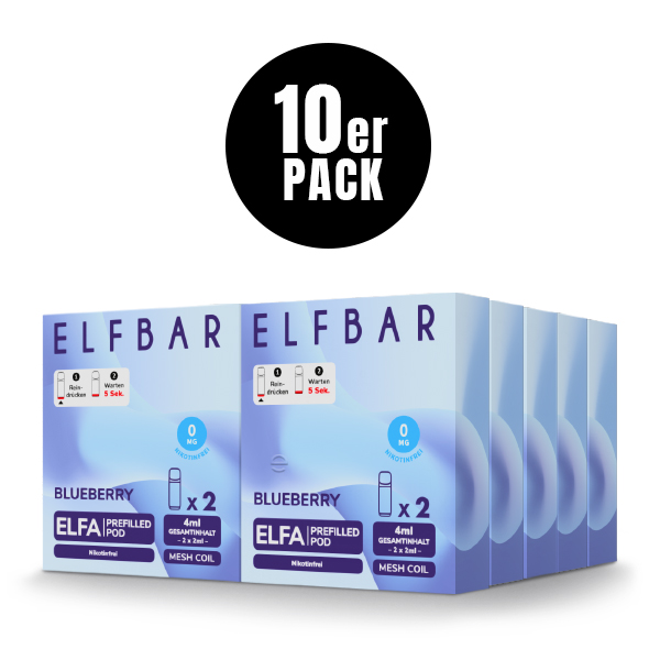 Elfa Pod Blueberry Nikotinfrei 2 Stk Elfa Pod Blueberry Nikotinfrei 2 Stk