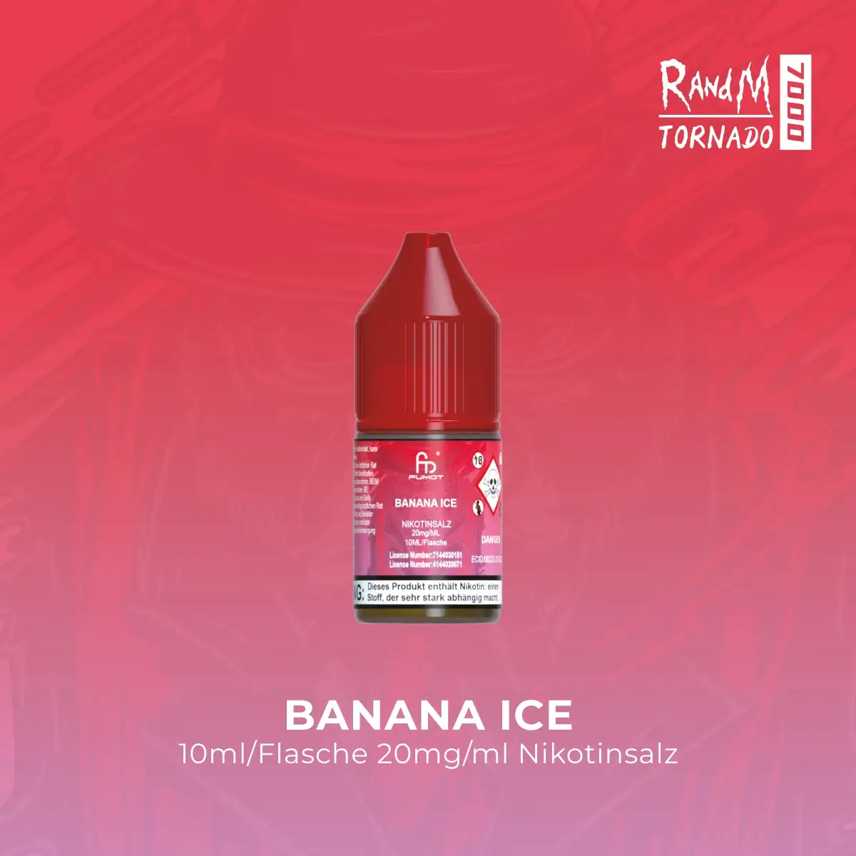 RandM Tornado Liquid 10ml Banana Ice 20mg