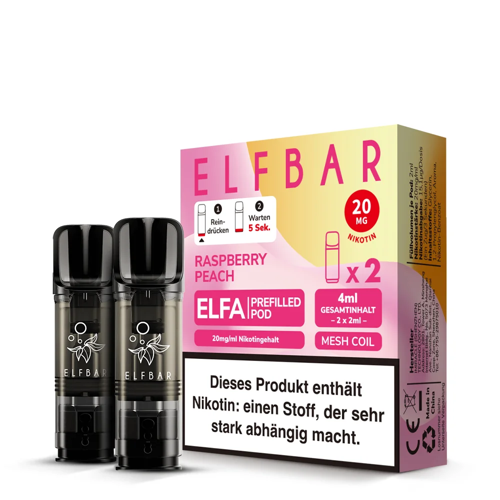 elfbar-elfa-pods-2er-set-raspberry-peach-neu.webp Elfa Pod Raspberry Peach 20mg 2 Stk