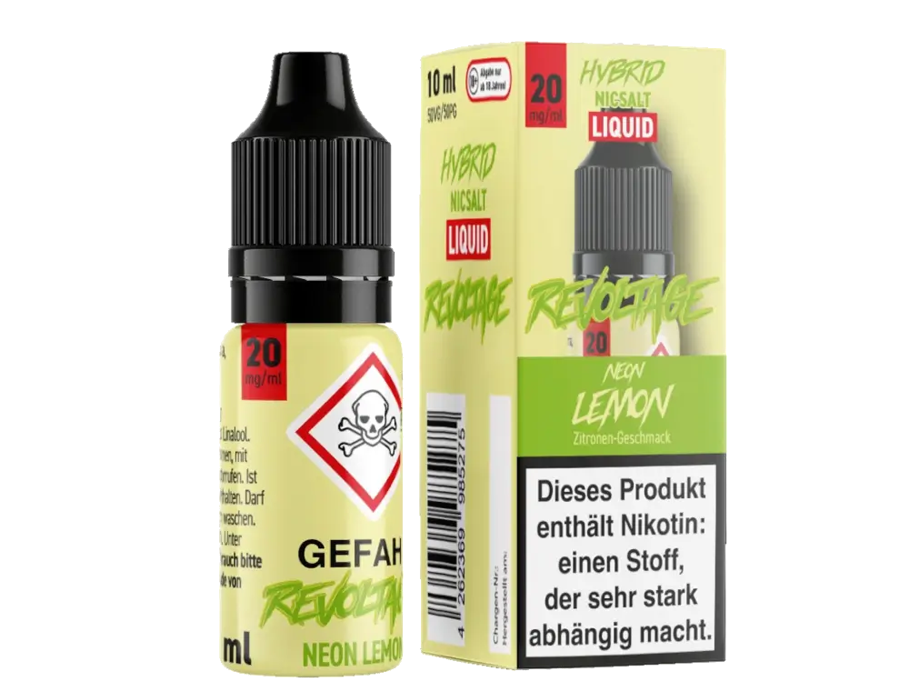 Revoltage Nikotinsalz Liquid 10ml Neon Lemon 20mg