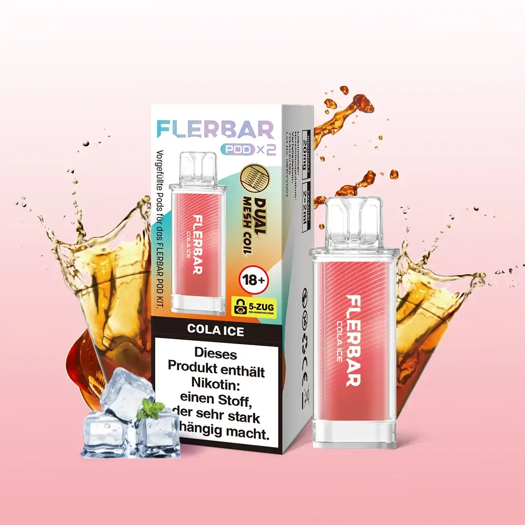 Flerbar Pods Cola Ice 20mg 2er Pack Flerbar Pods Cola Ice 20mg 2er Pack